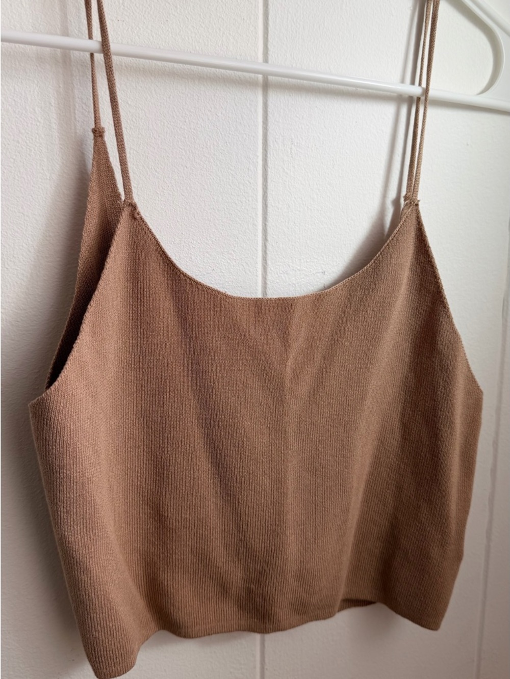 SHEIN Brown Knit Spaghetti Strap Cami - Picture 2 of 6